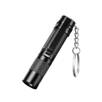 Mini lampe torche LED porte-clés 3W XPE2 en alliage d'aluminium, lampe de poche pour le camping, les situations d'urgence, le transport quotidien, pile AAA, torche EDC