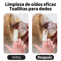 Lingettes pour oreilles de chien parfumées au thé vert, douces, 90 g/m², gaufrées effet perle, 50 unités, jetables, pour le nettoyage des oreilles, soin des oreilles de chien