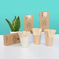 Agitador de café de bambú desechable, ecológico, personalizado, de madera, herramientas de café y té, 5,5 pulgadas