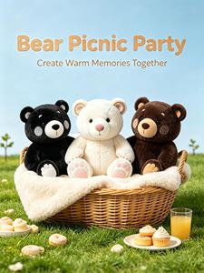 Oso Pardo, Oso Negro, Oso Polar de Peluche Personalizado, Peluche de Zoológico y Llavero de Recuerdo, Regalo al por Mayor - Product Image 4