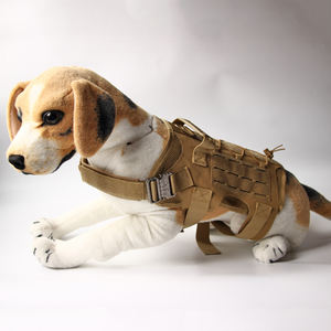 Chaleco táctico para perro, arnés ajustable con mango para perros, caza, entrenamiento táctico, senderismo - Product Image 4