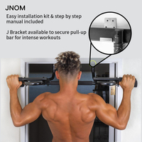 Barra de dominadas para interiores sin taladro, personalizada de fábrica, con agarres de espuma para equipo de fitness montado en la puerta del hogar