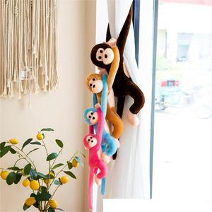 Jouets en peluche singe de grande taille, style singe de la jungle, avec boucle de rideau, peluche de singe de dessin animé, oreiller en peluche chimpanzé pour enfants - Product Image 5