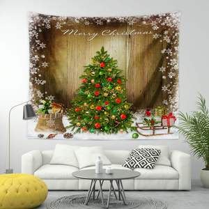 Tapiz de pared rústico de Navidad para el hogar, oficina, dormitorio, fiesta, foto de fondo, dormitorio al aire libre, decoración del hogar en Stock para Navidad, Halloween - Product Image 2