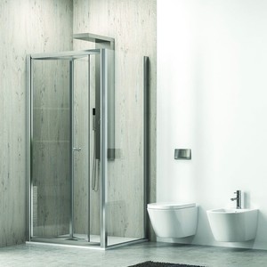 Kamalu KM4000S moderna cabina doccia 70x85cm con apertura pieghevole 85cm vassoio rettangolare 8mm vetro temperato telaio in alluminio - Product Image 1