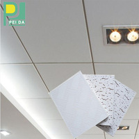 Material de construcción moderno PVC yeso falso techo suspendido