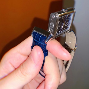 Reloj Mecánico de Lujo Reverso Diver Rectangular de Doble Cara con Doble Hora, Reserva de Marcha de 45 Horas, 20mm, Analógico, Estilo Moneda Europea - Product Image 6