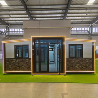 Rumah Kontainer Ekspansiabel Struktur Baja Modular Prefabrikasi Panel Sandwich 20Ft 40Ft Rumah Tinggal Portabel Modern