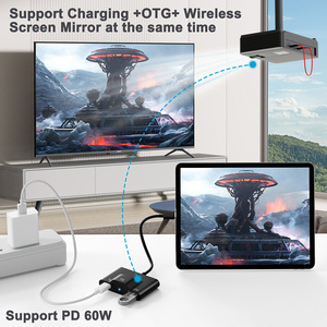 Không dây <span class=keywords><strong>HDMI</strong></span> <span class=keywords><strong>Transmitter</strong></span> và Receiver 1080p không dây HDTV Extender 2.4/5gwifi không dây gương Màn hình streaming USB-C Extender - Product Image 2