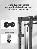 FRS Promotion : Rack de musculation multifonctionnel en acier 50x50mm, capacité 500kg, revêtement électrostatique, pour usage commercial