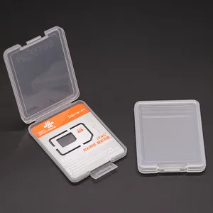 SUNSHING – étui pour carte SIM de téléphone portable 7.5mm, étui pour cartes mémoire en plastique PP multi-taille SD TF CF, support de carte photo personnalisé en plastique