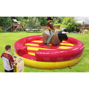 Máquina de Toro Mecánico Inflable de Alta Calidad con Soplador para Montar, Toro Mecánico Inflable para Rodeo - Product Image 1