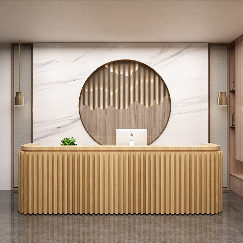 Luxury Reception Desk - Modern Custom-Made Wooden Design