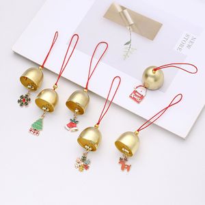Campana de Navidad de Aleación Soododo con Forma de Copo de Nieve, Campana de Viento con Impresión UV, Decoración para Puerta de Coche, Regalos Navideños - Product Image 2