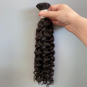 Media vietnamita <span class=keywords><strong>I</strong></span> extensión de la punta Cabello humano indio crudo 18 pulgadas 200g onda de agua 12a extremos gruesos 100% Natural <span class=keywords><strong>i</strong></span> Tip Cabello humano - Product Image 3