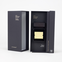 Boîte cadeau de luxe personnalisée en papier noir pour bougie, flacon de parfum et flacon vide, emballages pour diffuseur de parfum de voiture
