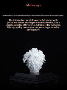 Fleur en céramique de style chinois, en porcelaine blanche de Dehua, du patrimoine culturel immatériel, collection « La prospérité épanouit » de <span class=keywords><strong>Liu</strong></span> Mingzhi de Mingshantang - Product Image 2