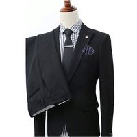 Setelan Pria 2 Potong Model Slim Fit Baru dengan Satu Kancing dan Kerah Runcing
