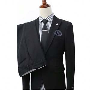 Nuevo Traje de Hombre de Dos Piezas, Extra Delgado, Corte Entallado, con un Botón y Solapa en Pico - Product Image 4