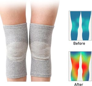 Ginocchiera Compressiva Traspirante per Fitness, Corsa, Ciclismo, Basket, <span class=keywords><strong>Pallavolo</strong></span>, Protezione Termica con Carbone di Bambù - Product Image 2