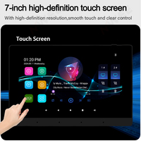 7 İnç Ev Akıllı 8x30W Güçlü Duvar Tipi Amplifikatör Android 11 Ses Sistemi Bluetooth Ses Kontrol Paneli WIFI Stereo Müzik Çalar