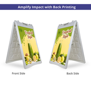 Espositore a cavalletto per barbiere: promuovi servizi e orari con un elegante espositore a <span class=keywords><strong>sandwich</strong></span> - Product Image 3