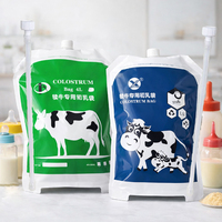 Sac de stockage de colostrum 2,5L 4L, poche à lait pour l'alimentation des veaux, pour congélation et pasteurisation avec valve de distribution, fournisseur OEM de produits laitiers