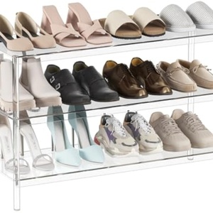 Factory Best Selling Modern Heavy Duty for Acrylic <b>Floating</b> Shoe Organizer Shelf with Customizable Size - Product Image 4