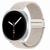 Breathable Fabric Strap for Samsung Watch8/Watch8 Classic 40mm/44mm/46mm Braided Nylon Magnetic Adjustable Woven Smartwatch Band