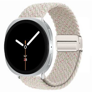 <span class=keywords><strong>Correa</strong></span> de Tela Transpirable para Reloj <span class=keywords><strong>Samsung</strong></span> Watch8/Watch8 Classic 40mm/44mm/46mm, <span class=keywords><strong>Correa</strong></span> de Reloj Inteligente Tejida Ajustable Magnética de Nailon Trenzado - Product Image 3