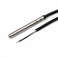 IP68 NTC Thermistor Stainless Steel Groove Waterproof Temperature Probe 5K 10K 50K 100K Accuracy 1% -50C-150C