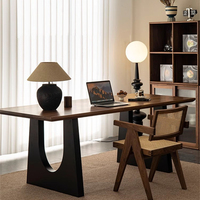 Table à manger moderne, design contemporain simple, finition noyer, pour salon, mobilier de maison