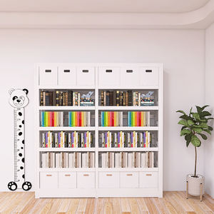 Estantería de hierro y Metal para biblioteca en casa, estante de almacenamiento de suelo multicapa para libros de imágenes para niños, estantería para sala de estar - Product Image 6