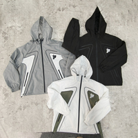 Vente en gros de vêtements vierges personnalisés en nylon fin rétro vintage Anorak pull à capuche veste coupe-vent pour hommes