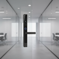 Serrure de porte coulissante intelligente en alliage d'aluminium étanche avec empreinte digitale et stockage cloud compatible Tuya TTlock