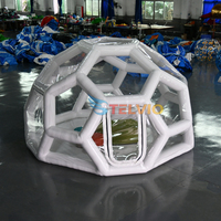 Dôme gonflable transparent en PVC pour événements, fêtes, camping, hôtel, maison, football, location commerciale portable