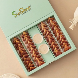 Sunshine Custom Arabic Gift Box for Ramadan Kareem <b>Sweets</b> Luxury Reusable Dessert <b>Packaging</b> Certified Desert Box - Product Image 1