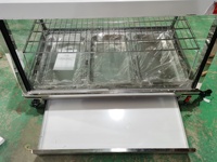 HW-838-3 Offre Spéciale Électrique Chauffe-Plats Affichage Vitrine Avec Système de Circulation d'air Chauffe-Alimentaire Alimentaire Warmer Affichage Du Compteur