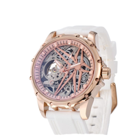 Usine de bijoux OEM ODM Gerlonre Montre mécanique automatique pour homme, style business ajouré, bracelet en caoutchouc lumineux