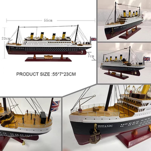 Modello in Legno della RMS Titanic da 24 Pollici con Luci LED, Regalo per Uomo, Festa del Papà, Decorazione Nautica per la Casa - Product Image 5