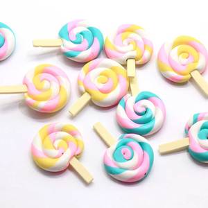 Nouveauté : Mini sucettes colorées mignonnes, bonbons de simulation sucrés, 100 pièces/sac, jolis pour les bébés et les enfants, jouets doux - Product Image 2