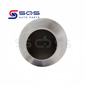 เครื่องฟอกไอเสียรถยนต์แบบสากลตัวเร่งปฏิกิริยาการไหลเวียนสูงพร้อมตัวเร่งปฏิกิริยาพื้นผิวเซรามิกสองตัว - Product Image 5