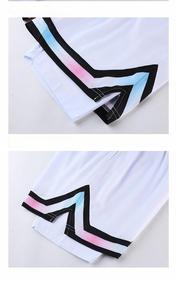 Pantalones de baloncesto informales de verano para hombre, pantalones cortos deportivos de doble capa de secado rápido, ropa exterior tejida transpirable, cintura media sólida para adultos - Product Image 6