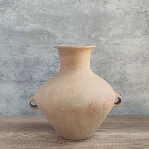 फार्म हाउस देहाती विंटेज घरेलू इंटीरियर सजावट टेराकोटा के साथ मिट्टी टेराकोटा फूल का फूलदान - Product Image 2