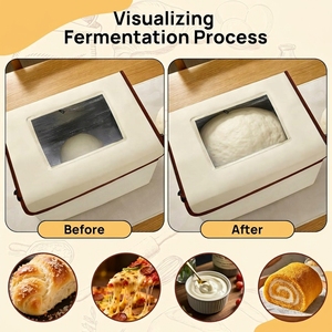 Caja de Fermentación Versátil para Masa, <span class=keywords><strong>con</strong></span> Control de Temperatura y Temporizador Ajustables, Plegable, para Fermentación de <span class=keywords><strong>Pan</strong></span> y Masa de Panadería - Product Image 3