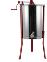 Machine de traitement du miel, centrifugeuse à miel, 4 cadres, extracteur de miel manuel en acier inoxydable pour l'équipement d'apiculture