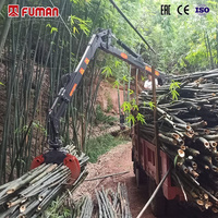 Grue à flèche articulée hydraulique Timber grabbing 7,5 tonnes.m à vendre avec télécommande, vente en Chine
