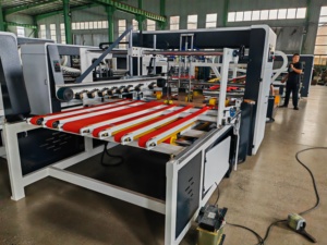 Grapadora de encolado plegable automática Máquina todo en uno para embalaje de cajas de cartón corrugado - Product Image 6
