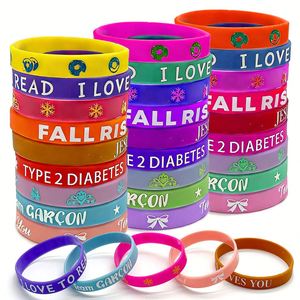 Bracelets en silicone personnalisés avec logo, design réfléchissant, colorés, pour le sport, fabriqués sur mesure en usine - Product Image 4