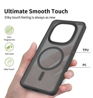 Étui de téléphone portable translucide de luxe avec anneau magnétique, sensation de peau, pour Redmi Note 15 Pro 4G, coque de téléphone personnalisée